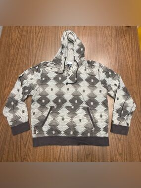 Quilted Giraffe Men's Aztec Print Lightweight Hoodie XL